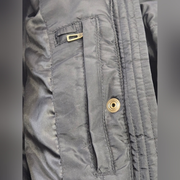 Land's End Black Warm Down Puffer Full Zip with Snaps - Picture 10 of 10